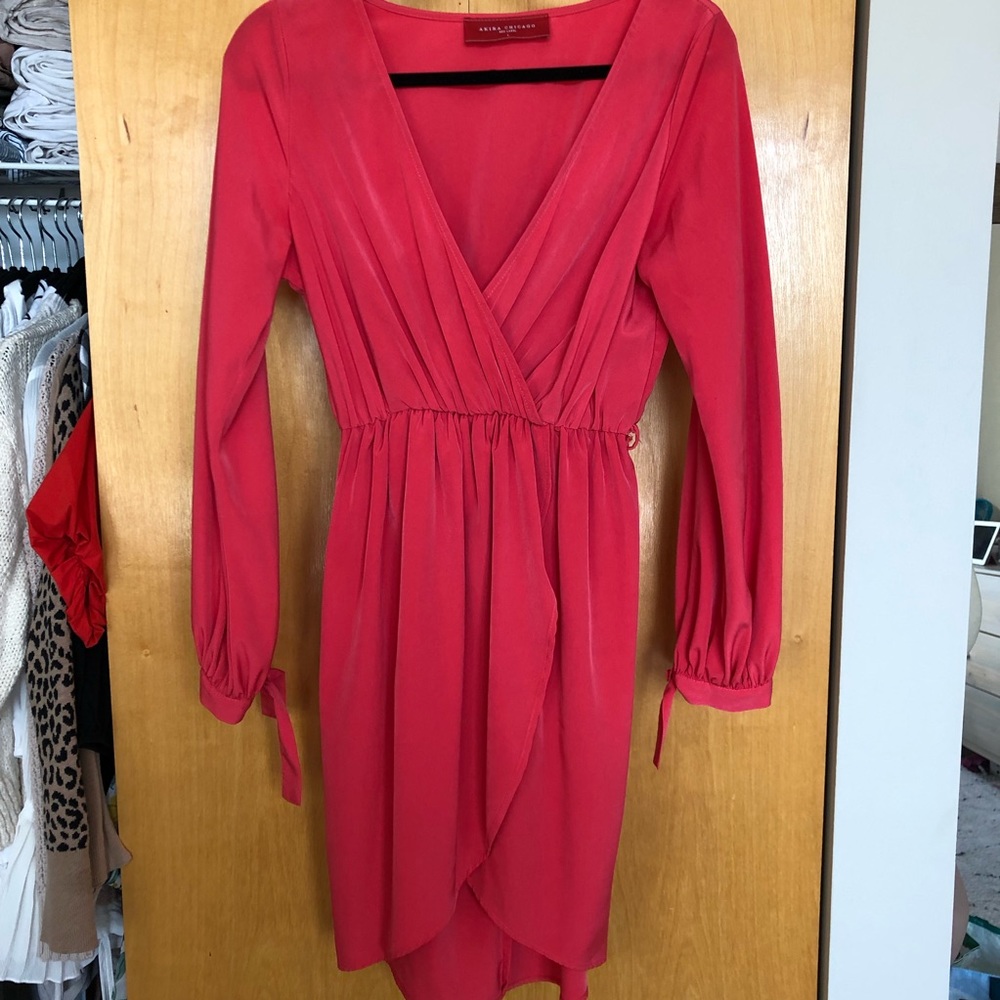 Pink Wrap Dress